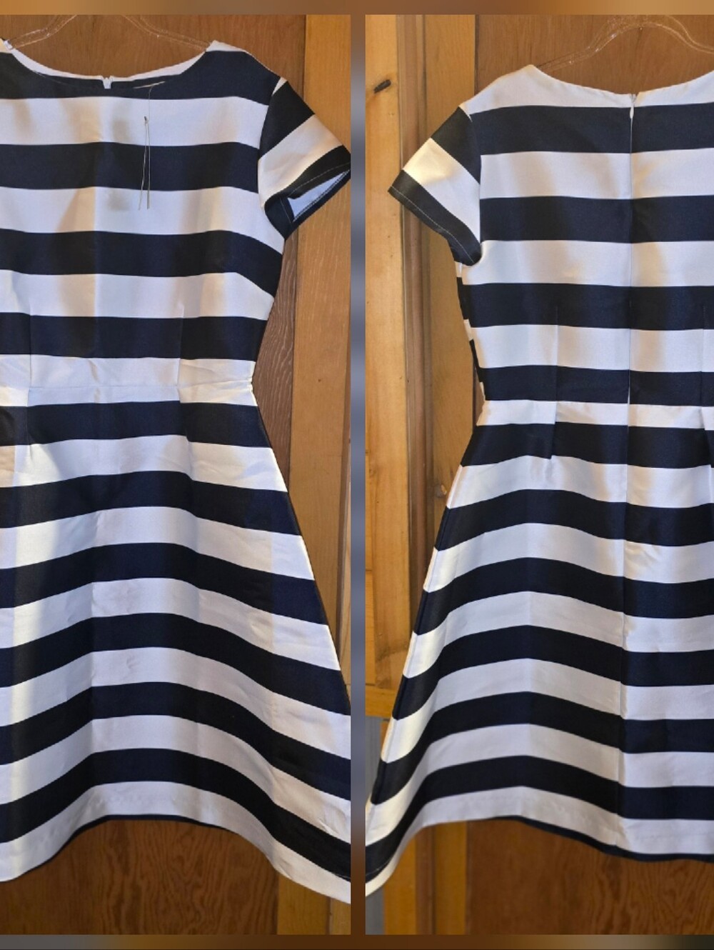 Kingdom & Skate New no tags Medium black and white peplum cocktail dress